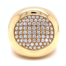 18K Yellow Gold 1.70 Ct. Diamond Cocktail Ring