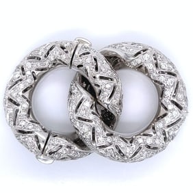 18K White Gold 3.50 Ct. Diamond Clasp
