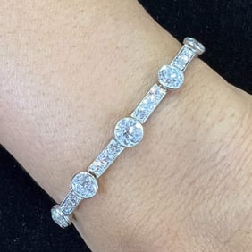 Art Deco Platinum Diamond Bracelet