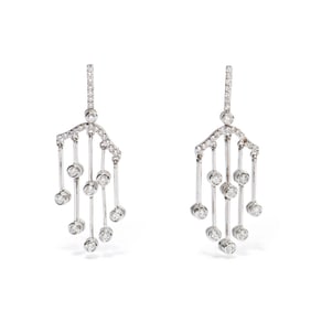 18K ITALIAN DIAMOND EARRINGS