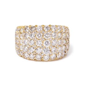 18K YELLOW GOLD  DIAMOND RING