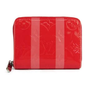 Louis Vuitton Zippy Coin Purse M58065 Women's Monogram Vernis Rayures Coin Purse/coin Case Poppy