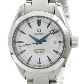 Polished OMEGA Seamaster Aqua Terra MOP Dial Steel Ladies Watch 2577.70 BF579753