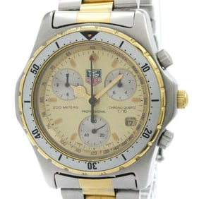 TAG HEUER Professional 200M Gold Plated Stainless Steel Quartz 575.406 BF577060