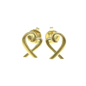 Tiffany Loving Heart Earrings No Stone Yellow Gold (18K) Stud Earrings Gold