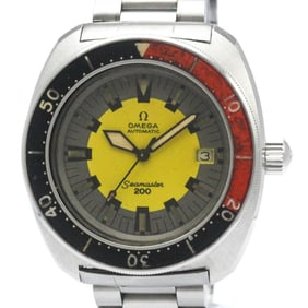 Vintage OMEGA Seamaster 200 Cal 562 Banana Yellow Mens Watch 166.068 BF568968