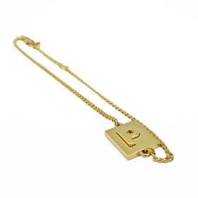 Celine Alphabet P 46B0 6BRA Metal Charm Bracelet Gold