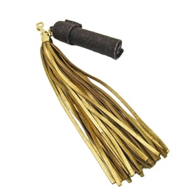 Louis Vuitton Metal Handbag Charm Dark Brown,Gold Bijou Sack Rainbow Pom Pom Tassel M66165