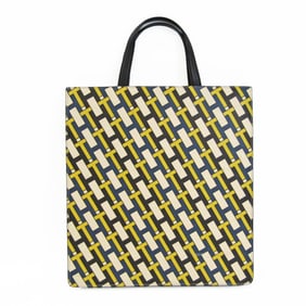 Valextra Men,Women Leather Handbag Black,Multi-color,Yellow
