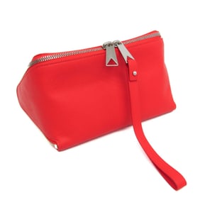 Bottega Veneta Organizer VA9V3 666770 Women's Leather Clutch Bag,Pouch Red Color