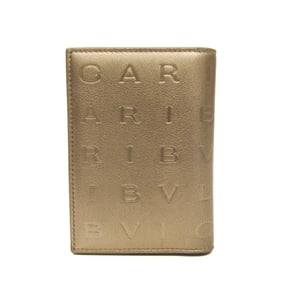 Bvlgari Bvlgari Logo Infinitum 292997 Leather Card Case Gold