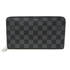 Louis Vuitton Damier Graphite Zippy Organizer N63077 Men's Damier Graphite Long Wallet (bi-fold)