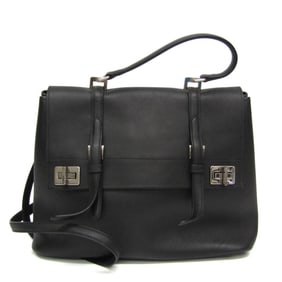 Prada Women's Leather Handbag,Shoulder Bag Black