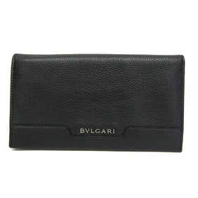 Bvlgari URBAN 33402 Men's Leather Long Wallet (bi-fold) Black