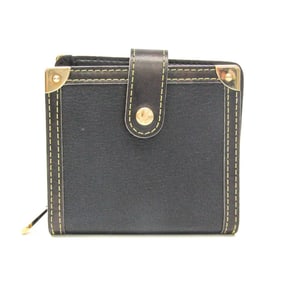 Louis Vuitton Suhali Compact Zip M91828 Women's Suhali Leather Wallet (bi-fold) Noir