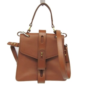 Chloé ABY S20B71P Women's Leather Shoulder Bag Red Brown