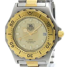 TAG HEUER Professional 3000 Series Gold Plated Steel Quartz Mens Watch 935.406 BF580153
