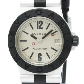BVLGARI Aluminum Rubber Quartz Ladies Watch AL32A