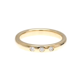 Tiffany Stacking Ring 3P Diamond Pink Gold (18K) Fashion Diamond Band Ring Pink Gold