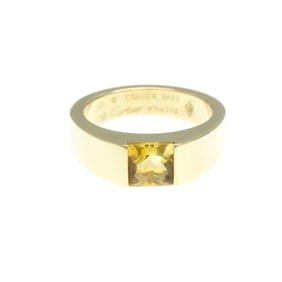 Cartier Tank Ring Citrine Yellow Gold (18K) Fashion Citrine Band Ring Gold