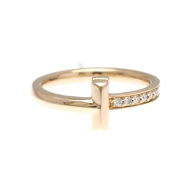 Tiffany T One Narrow Diamond Ring Yellow Gold (18K) Fashion Diamond Band Ring Gold