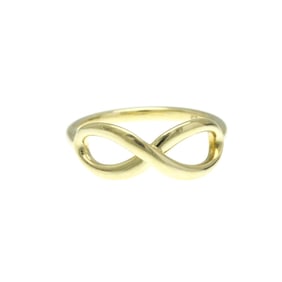 Tiffany Infinity Rings Yellow Gold (18K) Fashion No Stone Band Ring Gold
