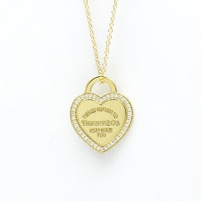 Tiffany Return To Tiffany Diamond Necklace Yellow Gold (18K) Diamond Men,Women Fashion Pendant