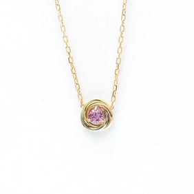 Cartier Trinity Pink Sapphire Necklace Pink Gold (18K),White Gold (18K),Yellow Gold (18K) Sapphire