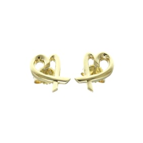 Tiffany Loving Heart No Stone Yellow Gold (18K) Stud Earrings Gold
