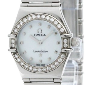 Polished OMEGA Constellation My Choice Diamond MOP Dial Watch 1465.71 BF581253