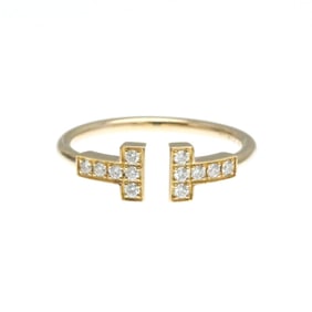 Tiffany T Wire Ring Diamond Pink Gold (18K) Fashion Diamond Band Ring Pink Gold