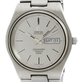 OMEGA Seamaster Cosmic 2000 Day Date Cal 1020 Steel Mens Watch 166.136 BF579218
