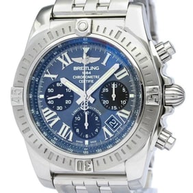 Polished BREITLING Chronomat Japan LTD MOP Steel Automatic Watch AB0115 BF565413