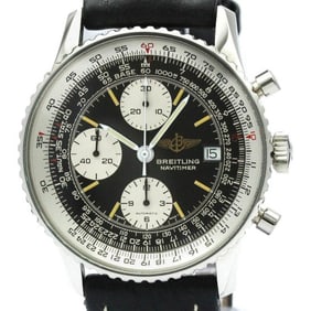 Polished BREILING Old Navitimer Steel Automatic Mens Watch A13019 BF561040