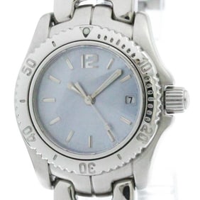 Polished TAG HEUER Link Pink MOP Dial Steel Quartz Ladies Watch WT141G BF572588
