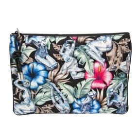 Christian Dior 2YACA233YMI Women's Leather,Nylon Clutch Bag Black,Multi-color
