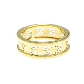 Gucci Icon Ring Yellow Gold (18K) Fashion No Stone Band Ring Gold