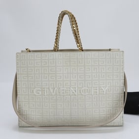 Givenchy G Tote Medium 4G Canvas Shoulder Bag for Women