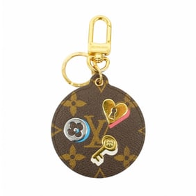 Louis Vuitton Keychain Monogram Porto Clera Block M67436 Brown Ladies