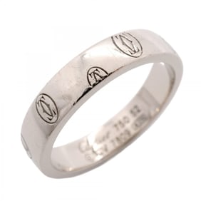 Cartier Ring Happy Birthday 18KWG White Gold #52 Ladies