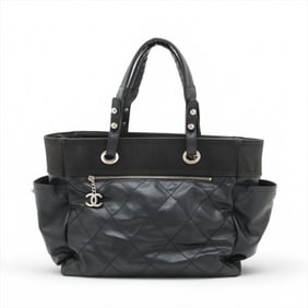 Chanel Paris Biarritz GM Leather Shoulder Bag with Serial Seal for Women