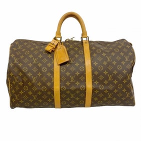 Louis Vuitton Boston Bag Monogram Keepall 55 M41424 Brown Men's Women's