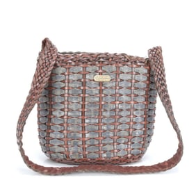 Fendi Leather Shoulder Bag Tote Handbag Brown Women's