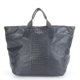 Bottega Veneta Intrecciato Leather Shoulder Bag, Genuine Leather, Black, Men's