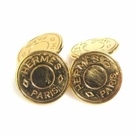 Hermes HERMES Cufflinks Serie Metal Gold Women's e60227a