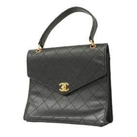 Chanel handbag Matelasse caviar skin black ladies