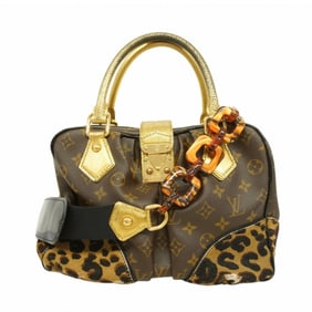 Louis Vuitton Handbag Monogram Leopard Adele M95284 Brown Ladies