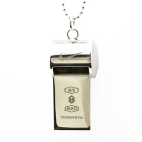 Tiffany Nike Collaboration Whistle Necklace Silver 925 Men,Women Fashion Pendant Necklace (Silver)