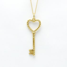 Tiffany Twisted Heart Key Necklace Yellow Gold (18K) No Stone Men,Women Fashion Pendant Necklace