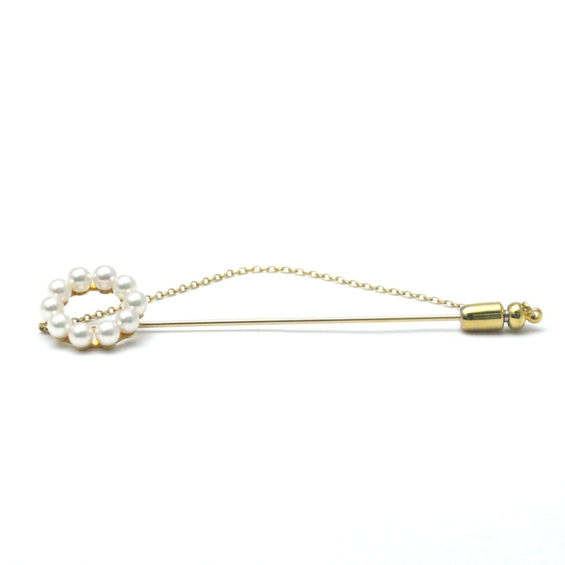 Mikimoto Pearl Brooch Yellow Gold (18K) Pearl Brooch Gold,White (1 of 9)